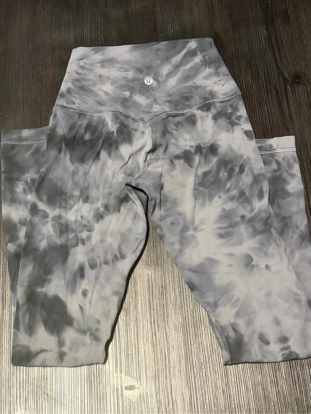 Lululemon Align Pant Diamond Dye Leggings in Gray & Black